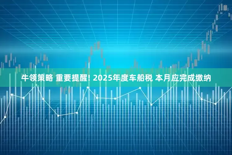 牛领策略 重要提醒! 2025年度车船税 本月应完成缴纳